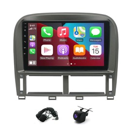 PHEZEN 9 Inch Touchscreen Wireless CarPlay Driveplay Multimedia Player Fit for 2001-2006 L*EXUS LS430, Wireless A*pple Carplay & Android Auto for Car Stereo, Bluetooth/Mirror Link/Maps Navigation