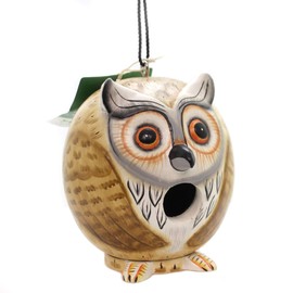 Songbird Essentials SE3880065 Owl Gord-O Birdhouse (Set of 1)