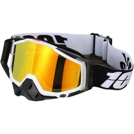 DHAEY (C18) Motocross Goggle Lens Bike Climbing Flexible Dustproof Windproof Shock Resistant Wide View UV Protection Anti-Fog Anti-slip Glasses Compatible with Sunglasses, Helmet Compatible,