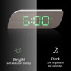 LED Digital Clock 12/24 Hour Conversion Adjustable Brightness Bedside Alarm