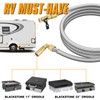 12FT RV Quick Connect Propane Hose with 1/4" Safety Shutoff