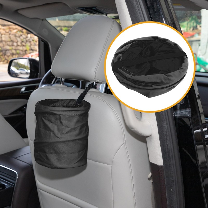 Partuto 1 Pcs Car Trash Can Auto Trash Bin Hanging
