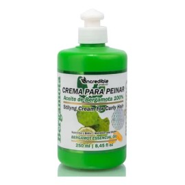 Crema Para Cabello Rizado Aceite Bergamota Rizos Curl 250ml                                                                                           