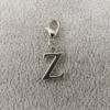 Pemby Studio Initial CAPITAL LETTER Z Charm Zipper Pull Keychain