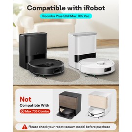 Leemone - 23 piezas de repuesto para aspiradora robot iRobot Roomba Max 705 Vac & Plus 504 Vac, kit de accesorios 705 con 4 cepillos de rodillo principal, 6 bolsas de polvo, 6 filtros, 6 cepillos