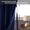 JIUZHEN Blackout Curtains with Tiebacks - Thermal Insulated, Light Blocking