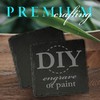 Black Slate Stone Drink Coasters, 12 Pack, 4" Square, Set