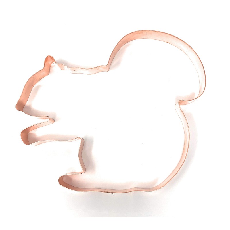 Jumbo Sitting Squirrel Copper Cookie Cutter