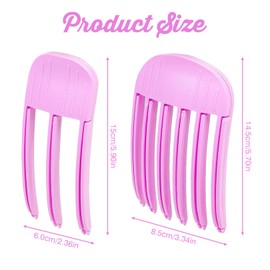 2 Stück Volumenclip, Volumenclip für Den Haaransatz (pink),Volumen Clips Haare,Volumen Haarklammer,Hairvolumen kamm,für Volummi Haargummi,Volumenclip,Hair Volume Clip,Ansatz,Flat Haarspangen Root