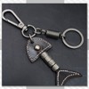 Chrome Crane WB139 Keychain Key Ring Key Leather Charm Fish