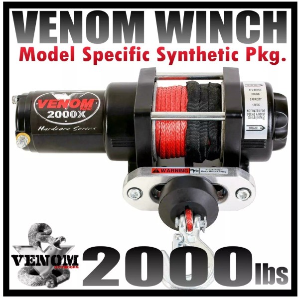 VENOM 2000LB VENOM UTV WINCH POLARIS 2018-23 RANGER FULL-SIZE 1000