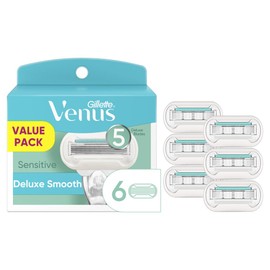 Gillette Venus Gillette Venus Extra Smooth Sensitive Womens Razor Blade Refills, 6 Count, Designed for Women with Sensitive Skin