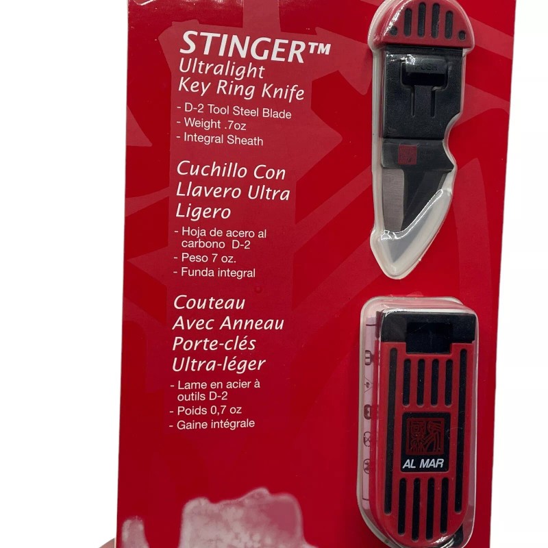 Al Mar Stinger Keyring Fixed Knife 1.25" D2 Tool Steel