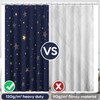 Amaredom Star Shower Curtain, Celestial Shower Curtain for Bathroom, Waterproof