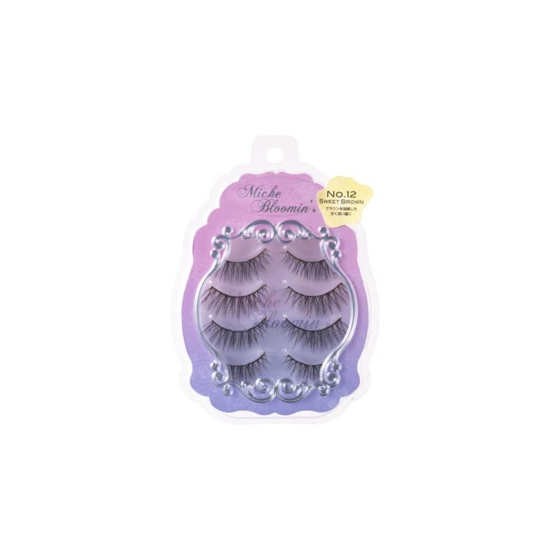 Wellness Beaute Missh Bloomin No.12 Sweet Brown 4 Pairs