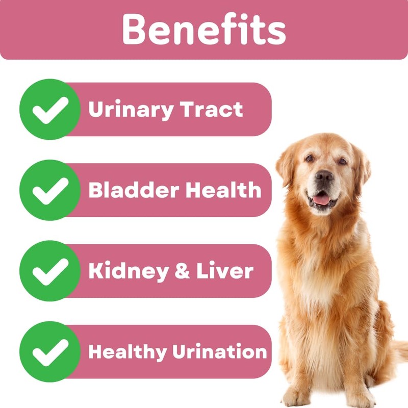 Cranberry Dog UTI Chews with D Mannose - 100% Natural