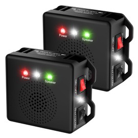 Rodent Repellent for Car, Battery Powered Under Hood Animal Repeller, Ultrasonic Rat and Mice Deterrent Device, Electronic Pest Control for RV, Truck, Garage, Vehicle Engine Protection, Pack of 2