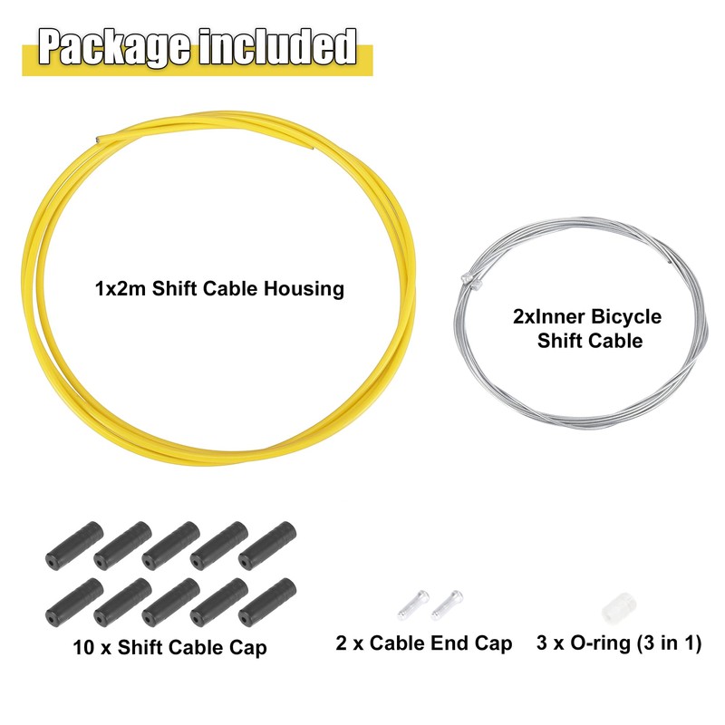X AUTOHAUX Bicycle Shift Cable Cover Shift Cable Tube Kit