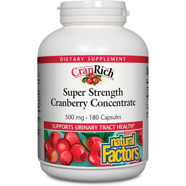 Natural Factors Natural Factors, CranRich, Super Strength 36:1 Cranberry Concentrate,