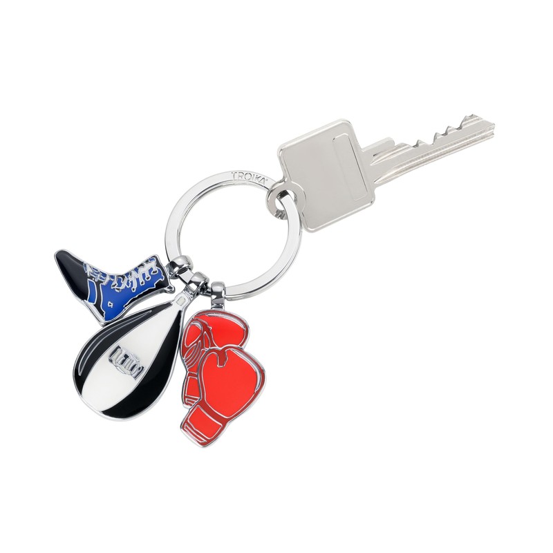 TROIKA Keyring Punch Bag Boxing Gloves and Boxing Shoe -