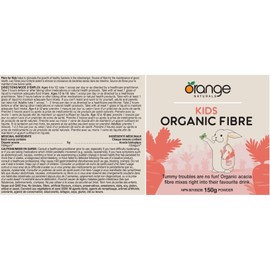 Orange Naturals Orange Naturals - Kids Organic Fibre - 150g Powder - Supports Healthy Gut - Promotes Overall Health - Kids Friendly - Tasteless & Mixes Easily