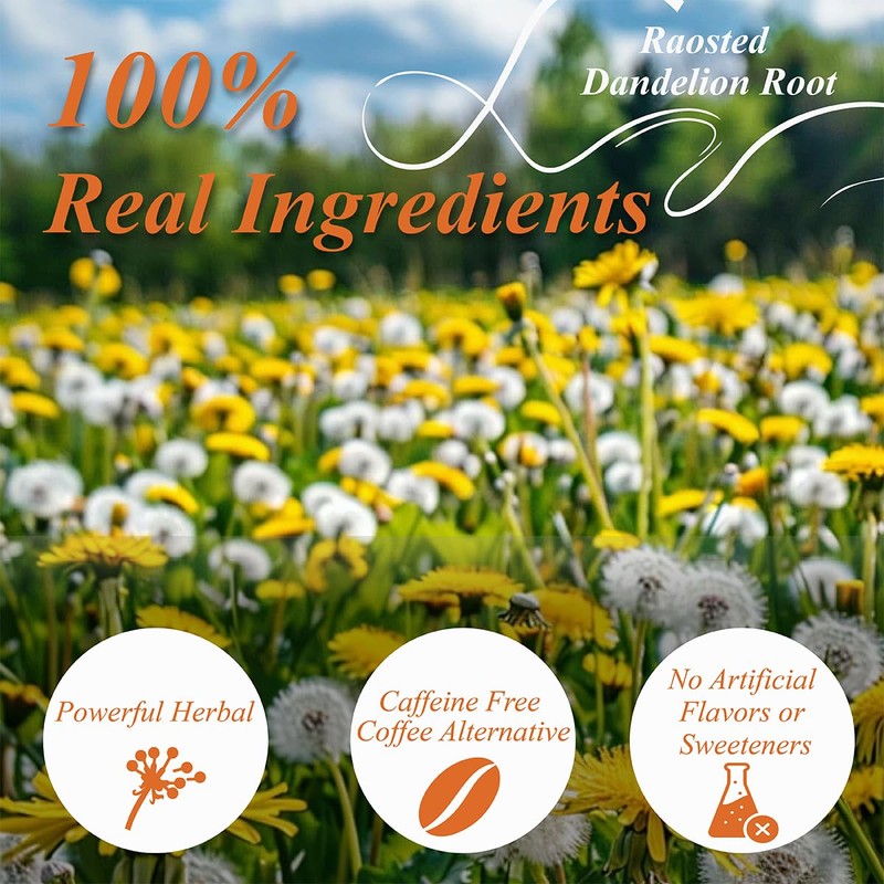 WT WEETEE Roasted Dandelion Root Tea Bags, 100 Count Dandelion