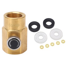 CO2 Cylinder Cartridge Adapter Household Soda Bottle Brass Refill Connector with Gasket Rings