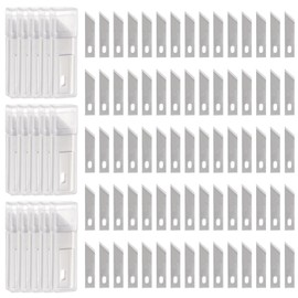 HARFINGTON 100pcs Exacto Knife Blades #19 Hobby Knife Replacement Blades Spare Precision Exacto Blades Hobby Knife Blade Refills for DIY, Art, Cutting, Carving, Scrapbooking, Stencil