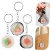 Totority 3pcs Sushi Model Keychain Fake Sushi Fake Meat Creative