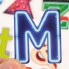 HAB & GUT -VM013- Tin Magnetic Letters, M, Vintage Neon