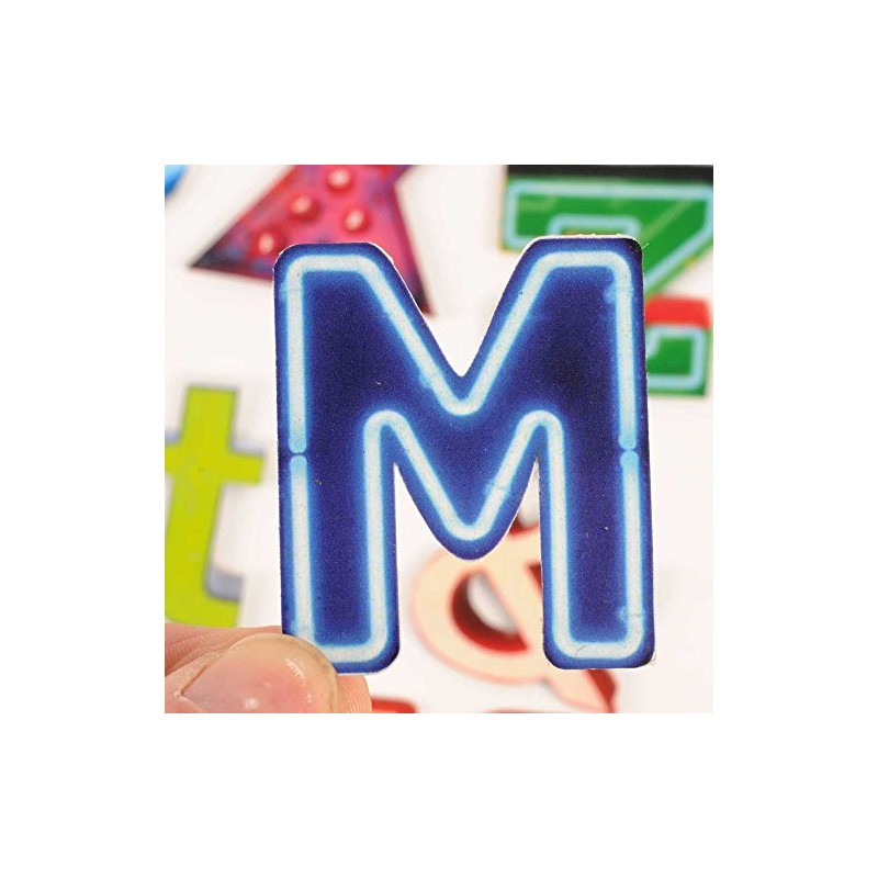 HAB & GUT -VM013- Tin Magnetic Letters, M, Vintage Neon