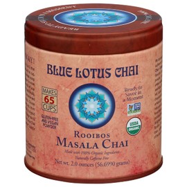 BLUE LOTUS CHAI Sugar Free Spiced Chai Instant Powder 2 Ounce Makes 65 Cups Organic Vegan Glu...