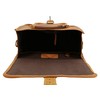 Gusti Jens V Leather Handlebar Bag with Plate Pannier Rack