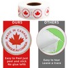1,000 Pcs Canadian-Made Stickers, FABRIQUE AU Canadian roll Labels, tearable