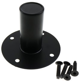 E-outstanding Speaker Stand Top Hat 4.21x3.34Inch Black Metal Speaker Mount Stand Top Bracket Speakers Repair Parts Accessories DIY Home Theater, Speaker Cabinet Pole Mount