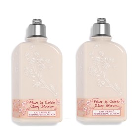 L'Occitane Cherry Blossom Shimmering Body Lotion 250ml Set of 2 Delicate Pearl Floral Fragrance / 록시땅 LOccitane 체리블라썸 쉬머링 바디로션 250ml 2개세트 은은한펄 플로럴향