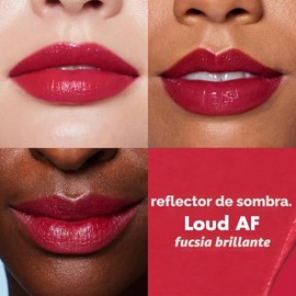 e.l.f. O Face Satin Lipstick, Richly Pigmented, Nourishing & Long-Lasting Creamy Lipstick, Infused With Jojoba, Vegan & Cruelty-Free, Loud AF