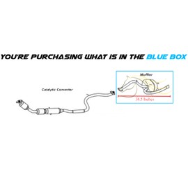 Exhaust Rear Exhaust Muffler Assembly Compatible for 2008-2014 Scion XD 1.8L | Stainless Steel | Northeastern Exhaust | Free Gasket, Bolts Kit Included | Direct-Fit Replacement