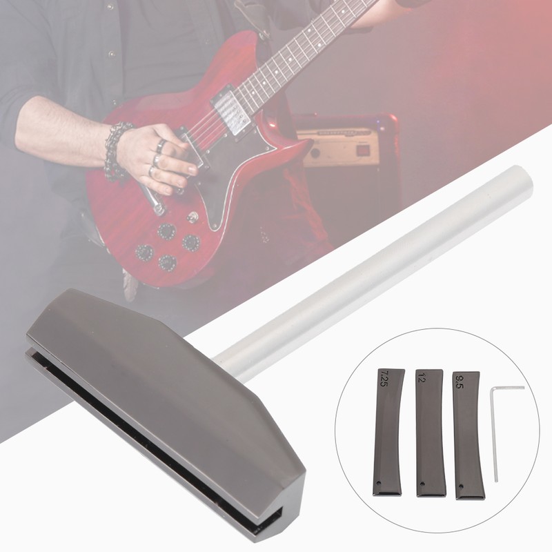 Guitar Fret Press Inserts Pressure Plate Inlay Tool for Bass