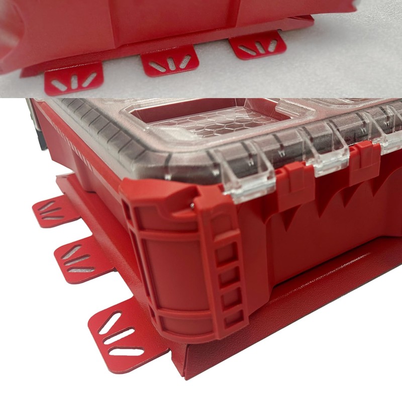 Mounting Plate Compatible with Milwaukee Packout, 50 Lbs, Metal with