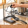 2-Tier Pot Lid Holder with Detachable Drip Tray for stove