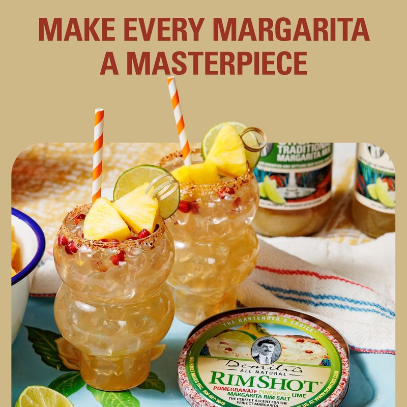 Demitri's RimShot Margarita Salt Rimmers – Made W/Hawaiian Sea Salt