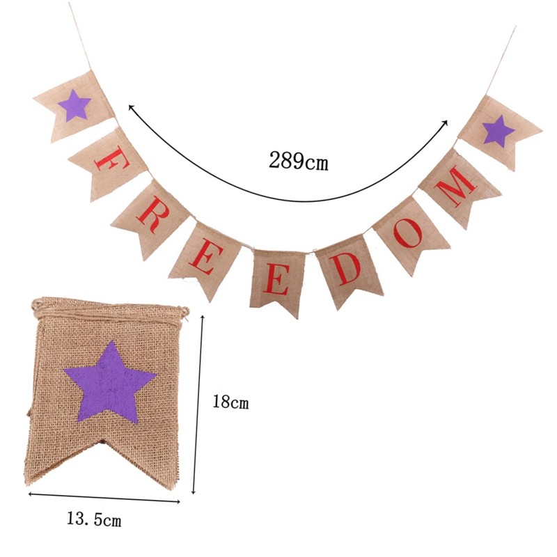 CIYODO 2.8m Freedom Banner Flags 4th of July Decorations Patriotic
