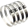 EesTeck 4" (Diameter) Adjustable 304 Stainless Steel Duct Clamps Hose