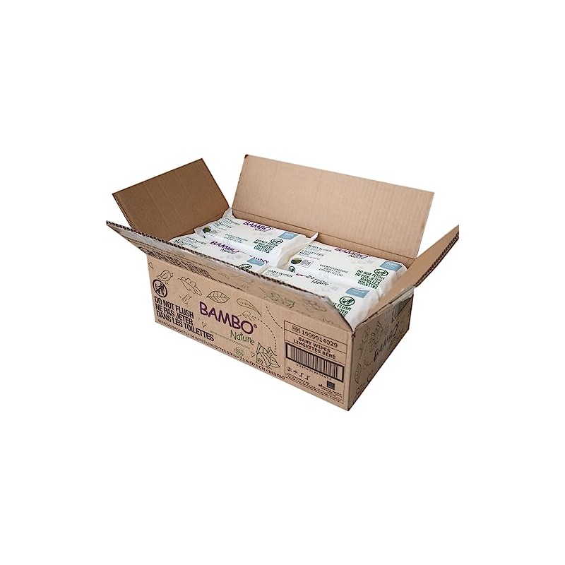 Bambo Nature USDA Certified Biobased Baby Wipes 64 Count