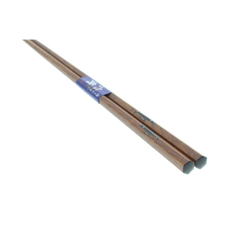 Ishida Chopsticks Made in Japan Hexagonal Natural Wood Non-slip 9.1
