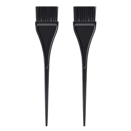 Ainkou 2 PCS Hair Coloring Brushes Long Tail Hair Dye Comb Brush Dyeing Tools Tinting Brushes for Barber Salon, Beauty Parlors, Home DIY Coloring - Black
