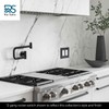 RIO SALTO Modern Metal Matte Black Toggle Light Switch Cover