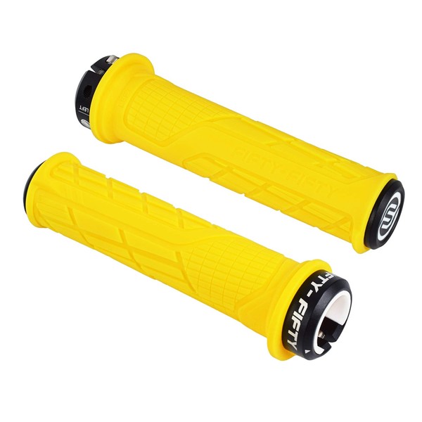 FIFTY-FIFTY MTB Grips, Bicycle Grips Made of Non-Slip Rubber, Single