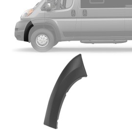 HECASA Front Bumper Molding Trim Fender Flare Compatible with 2019-2022 Dodge Ram Promaster 1500 2500 3500 Wheel Molding End Cap Trim - Left Driver Side